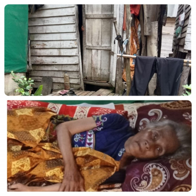 Warga Keramasan Sampai Sekarang Masih Menanti Janji Bedah Rumah, cerita sedih penuh harap nenek Sahidah