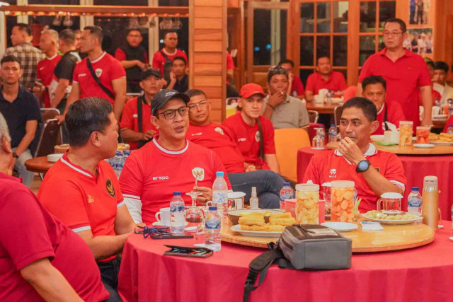 Tim Garuda Muda Indonesia U23 Gagal di Semifinal, Kapolda Sumsel dan Pejabat Tonton Bersama di Palembang