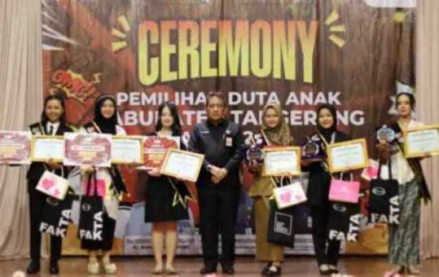 Daftar 6 besar Pemenang  Pemilihan Duta Anak Kabupaten Tangerang Tahun 2024