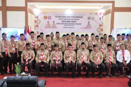 Saka Amal Bakti KEMENAG Kab. Sukabumi Dilantik, SEKDA Sukabumi Antisipasi Dampak Teknologi Informasi