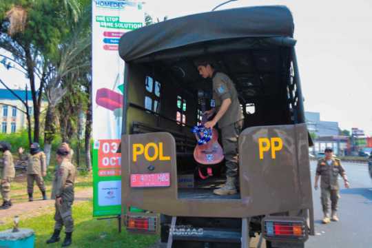Satpol PP Pemkot Tangsel berkomitmen menjaga TrantibumLinmas