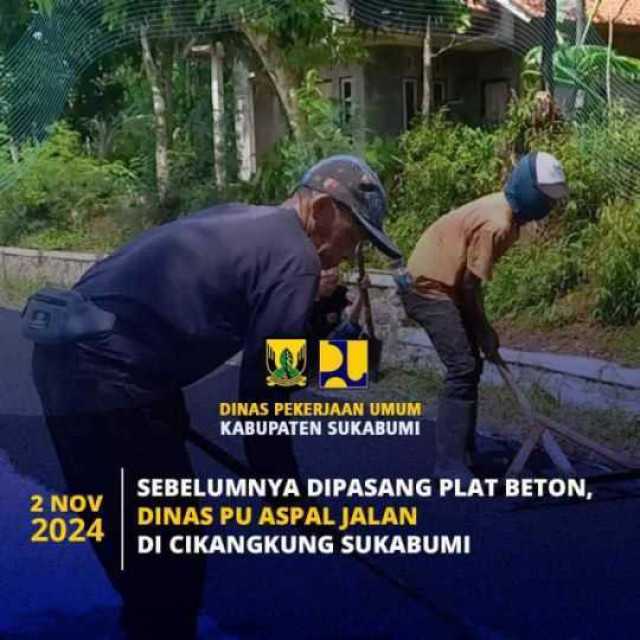 Dinas PU Kabupaten Sukabumi Melakukan Perbaikan Jalan Ruas Cijoho-Cikangkung