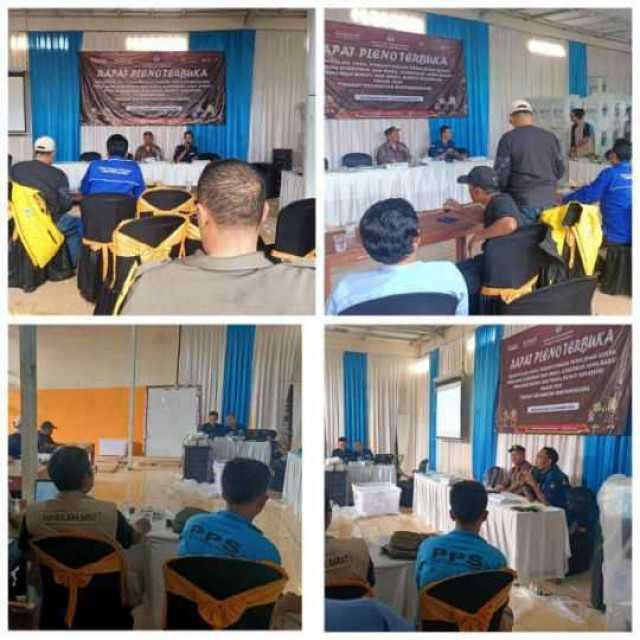 Rapat Pleno Terbuka Dikecamatan Bantargadung, Paslon 02 H.Asep Japar dan H.Andreas Menang Telak Dengan Perolehan Suara 9,650 suara (62,2%)