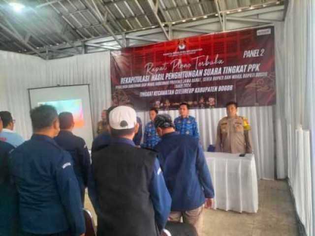 Kapolsek Citeureup Giat COOLING Sistem Mengikuti Rapat Pleno tingkat Kecamatan Pasca Pilkada Mantap Praja Serentak 2024.