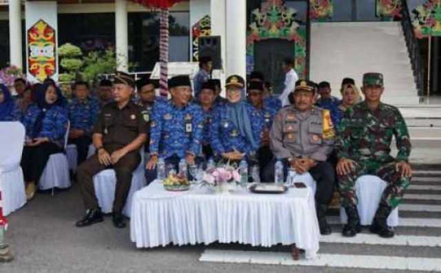Kasdim Hadiri Upacara Bendera gabungan TNI/Polri/ASN Peringatan Hari Korp Pegawai Republik Indonesia Ke-53.