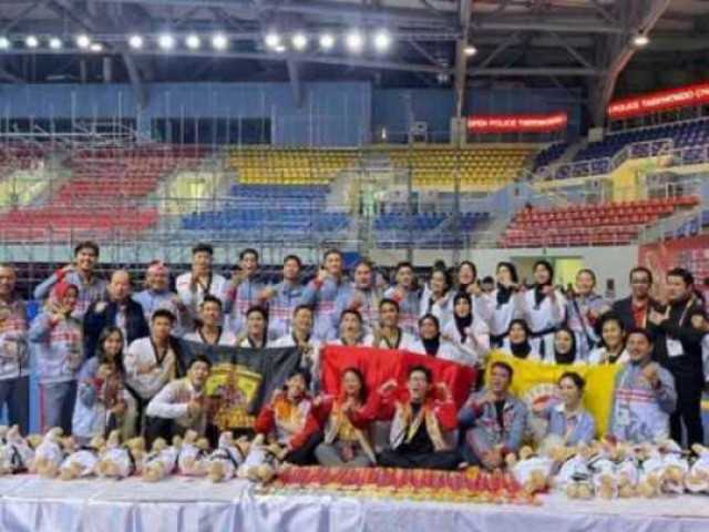 Taekwondo Tingkat Asia, Personel Polresta Kota Bogor yang berhasil meraih emas cabang kejuaraan.