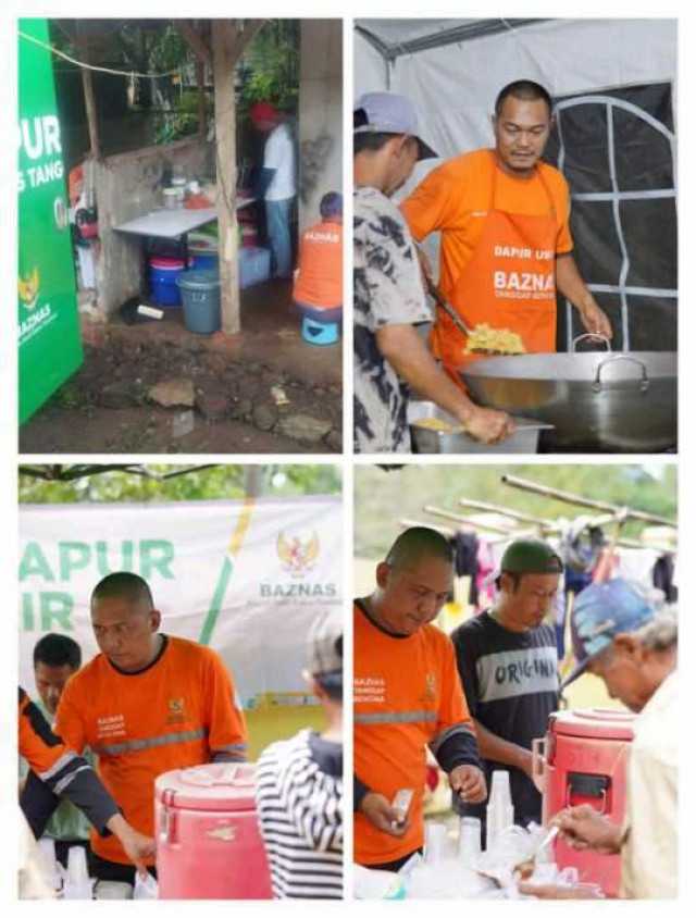 BAZNAS Kab. Sukabumi Memberikan Bantuan Dapur Umum Untuk Korban Bencana Banjir dan Longsor