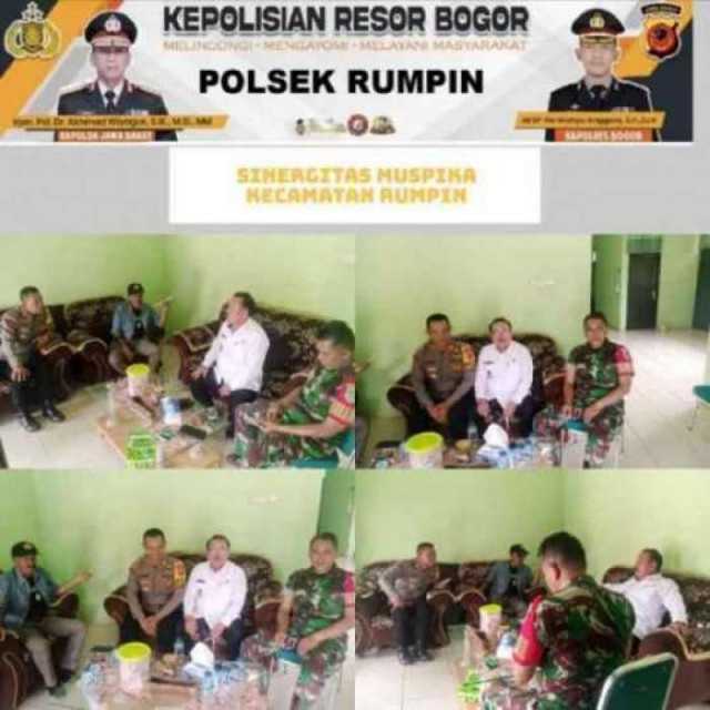 Sinergitas TNI-POLRI Wilayah Hukum Polsek Rumpin Jaga Stabilitas Sesudah Pilkada Serentak 2024- 2025.