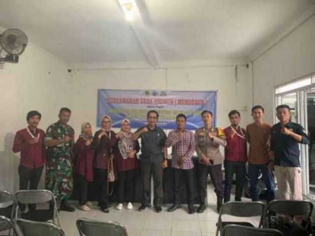 Sinergitas TNI-POLRI Wilayah Hukum Polsek Babakan Madang Desa Bojong Koneng Giat Cooling Sistem Monitoring Musdessus Penetapan KPM BLT Dana Desa Desa Bojong Koneng Tahun 2025 Bersama Forkompindes Kecamatan Babakan Madang.