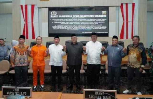 DPRD Kabupaten Sukabumi Gelar Rapat Paripurna: Penetapan dan Pemberhentian Pejabat Eksekutif