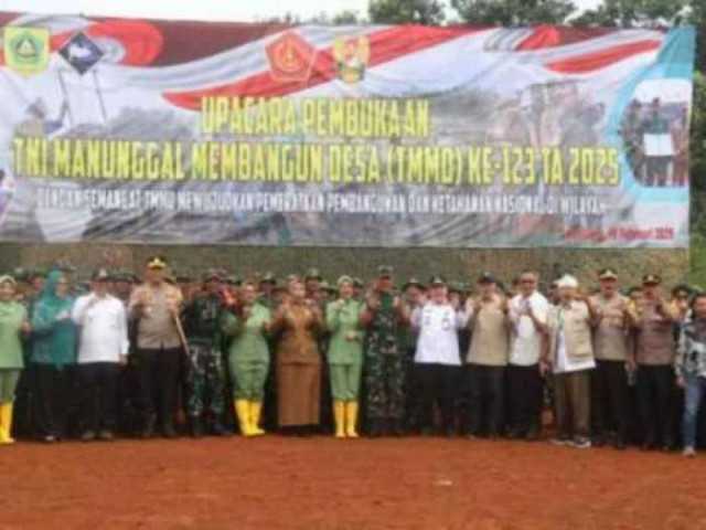 Telah Dibuka Resmi TMMD 2025, Wujudkan Pemerataan Pembangunan dan Ketahanan Pangan di Ujung Wilayah Barat Kabupaten Bogor.