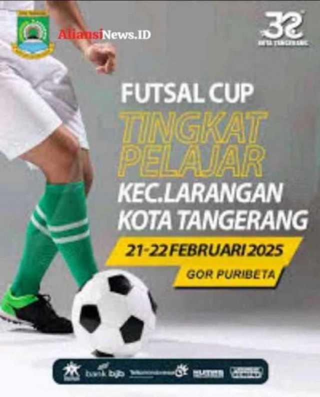 Futsal Cup Tingkat Pelajar Kecamatan Larangan Kota Tangerang Berlangsung Meriah