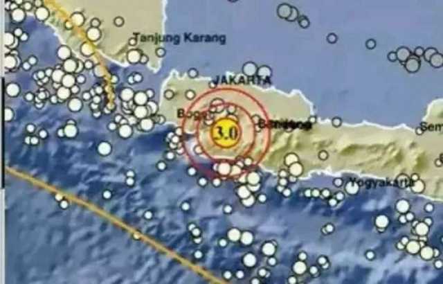 Gempa Magnitudo 3,0 Guncang Sukabumi