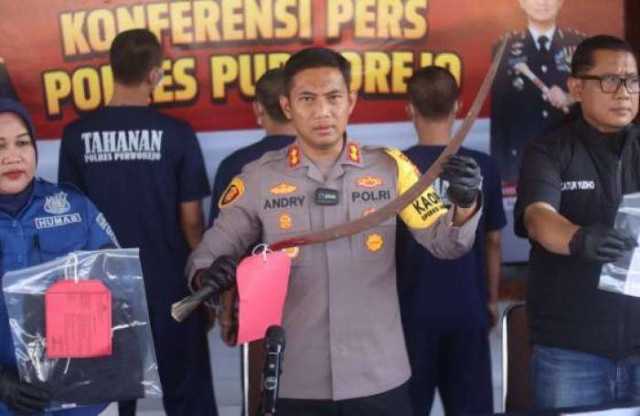 Polres Purworejo Kembali Ungkap Kasus Premanisme Bersenjata