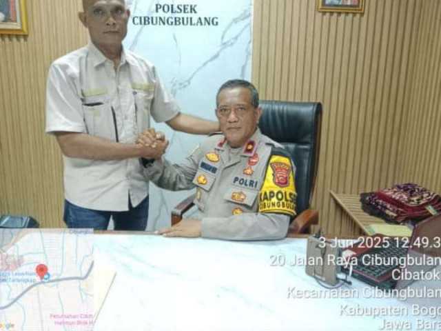 Awak Media Aliansinews Kunjungan Silaturahmi ke Polsek Cibungbulang.