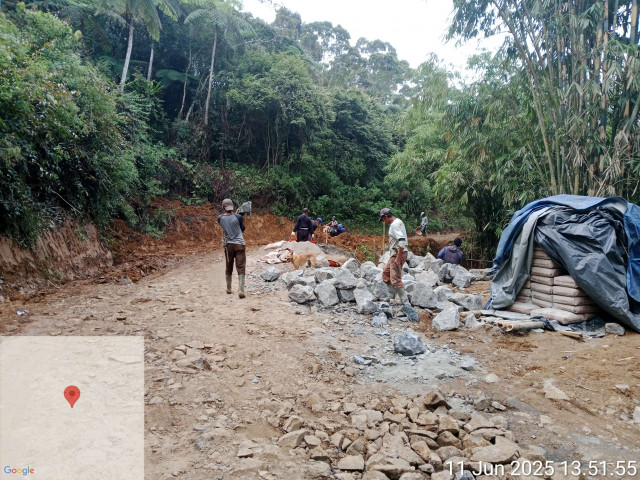 Waraga Malasari Sangat Gembira Jalan Tembus dari Malasari hingga Perbatasan Sukabumi, Sudah Mulai Dibangun.