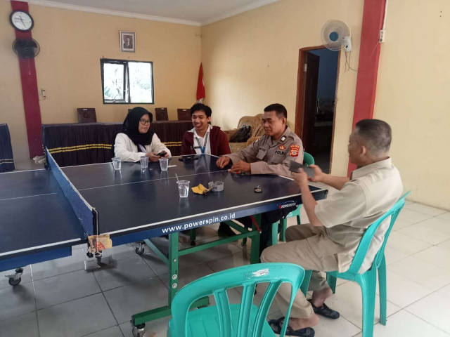 Bhabinkamtibmas Polsek Ciawi Polres Bogor Gelar Anjangsana dan Sampaikan Pesan Kamtibmas di Desa Bitungsari.