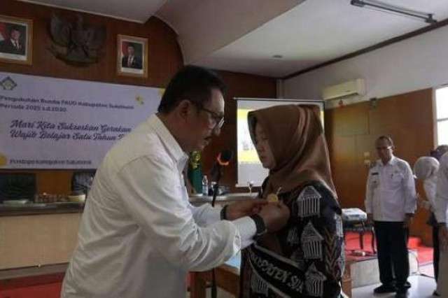 Pengukuhan Bunda PAUD Kabupaten Sukabumi, Momentum Penguatan Pendidikan Anak Usia Dini