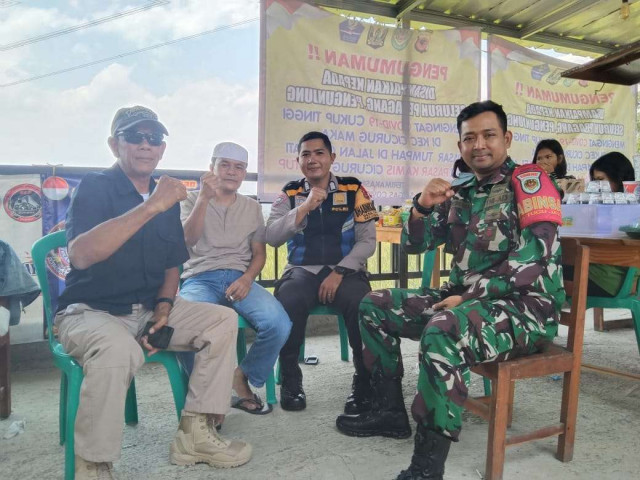 Sinergitas TNI-POLRI Bhabinkamtibmas dan Babinsa Sambangi Warga Desa Tugu Jaya Cigombong.