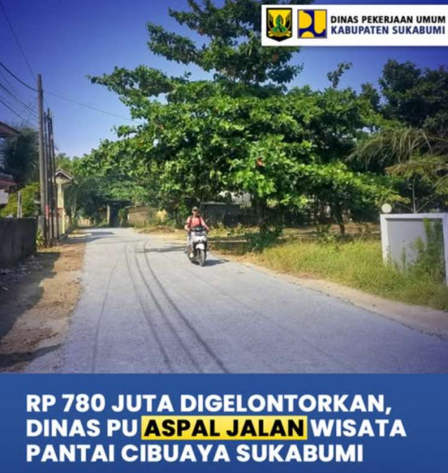 Dukung Pariwisata, Pemkab Sukabumi Perbaiki Jalan Ujunggenteng–Ciracap di Sekitar Pantai Cibuaya