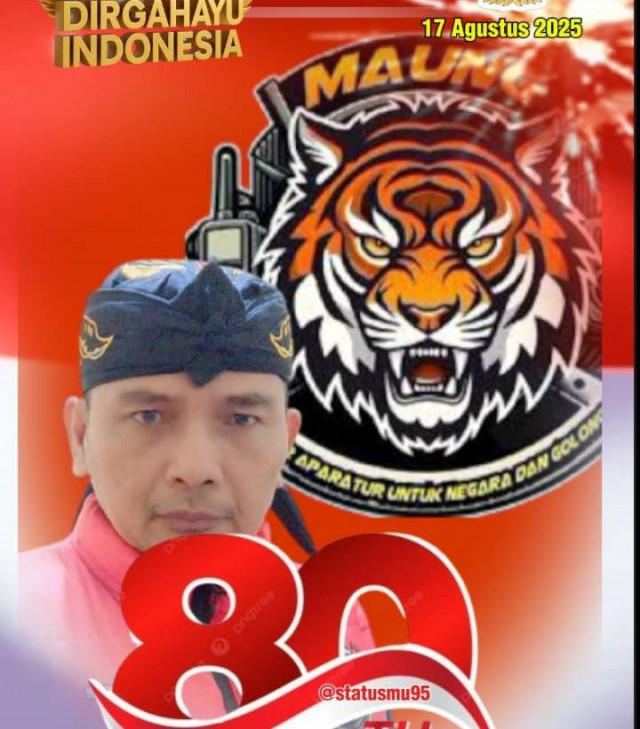 Ketum LSM MAUNG Serukan Persatuan dalam Menyambut HUT RI ke-80