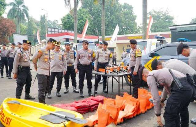 Kapolres Bogor Pastikan Kesiapan Peralatan Penanggulangan Bencana
