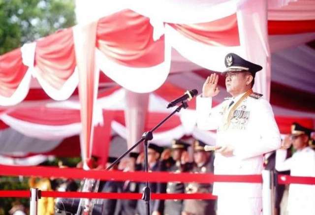 Bupati Lanosin Pimpin Upacara HUT ke-80 RI, Berlangsung Khidmat dan Meriah
