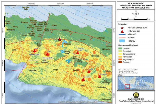 Puluhan Gempa Guncang RI Semalaman, Dari Bekasi hingga Aceh dan Sulawesi