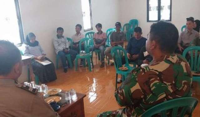 Polsek Rumpin Polres Bogor Dambangi earga, Berikan Pesan Kamtibmas, Dan Evaluasi Gapoktan Desa Mekarsari