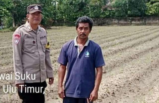 Polsek Semendawai Suku III Ajak Warga Tanan Tanaman Pangan Bergizi, Sukseskan Program Ketahanan Pangan