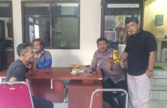 Bhabinkamtibmas Wilayah Hukum Polsek Dramaga, Beri Himbauan Ajak Jaga Kondusifitas Cegah Gangguan Kamtibmas