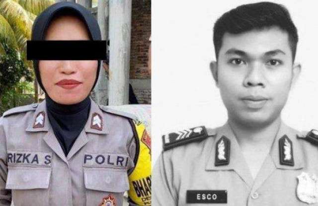 Polwan Briptu RS Jadi Tersangka Pembunuhan Sang Suami, Brigadir Esco Faska