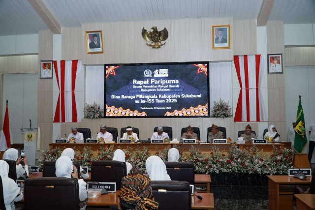 Gubernur Jawa Barat Hadiri Rapat Paripurna Milangkala ke-155 Kabupaten Sukabumi
