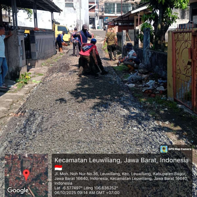 Pemdes Leuwimekar Dorong Perekonomian Warga, Anggaran Dari Bankue Untuk Hotmix Jalan Desa TA 2025 Tahap Dua
