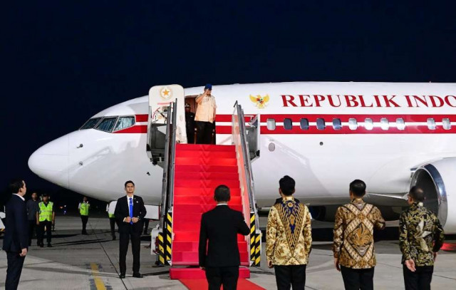 Panggil Kapolri sebelum berangkat, Prabowo bertolak ke Malaysia hadiri KTT ASEAN