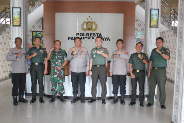 Perkuat Sinergitas, Dandim 1016/Plk Silaturahmi ke Polres Palangka Raya