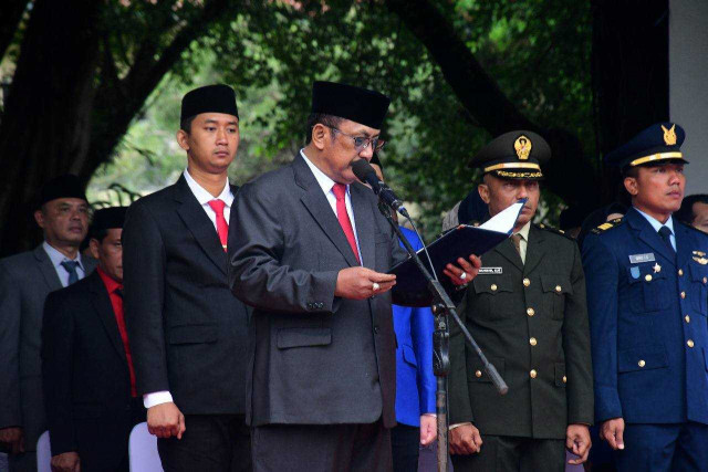 Semarak Peringatan Hari Sumpah Pemuda ke-97, Pemkab Sukabumi Gelar Upacara di Alun-Alun Palabuhanratu