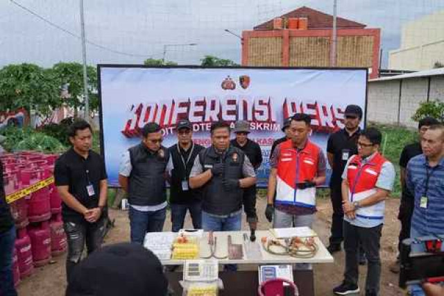 Bareskrim sikat gudang oplosan gas di Sukoharjo, negara rugi Rp 5,4 M