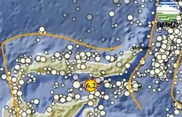Kepanikam warga dan pengunjung hotel di Gorontalo saat gempa M 6,2