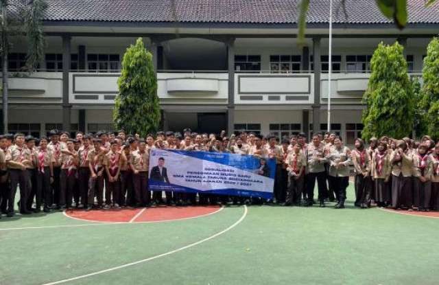 Polres Bogor Sosialisasikan SPMB SMA Kemala Taruna Bhayangkara Tahun Ajaran 2026–2027 di SMP Al-Azhar Syifa Budi