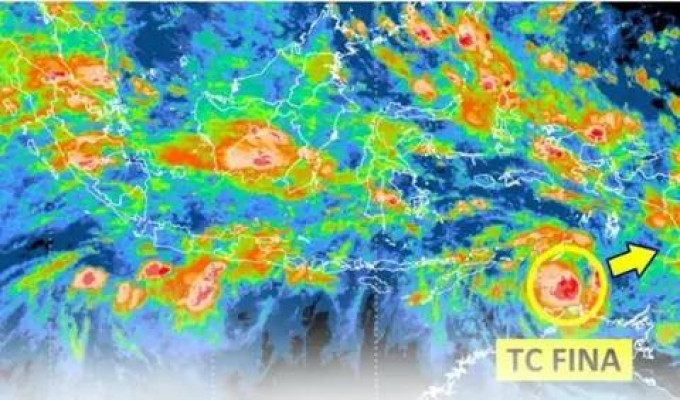 BMKG: Siklon FINA makin menguat akan picu hujan lebat, angin kencang dan gelombang tinggi