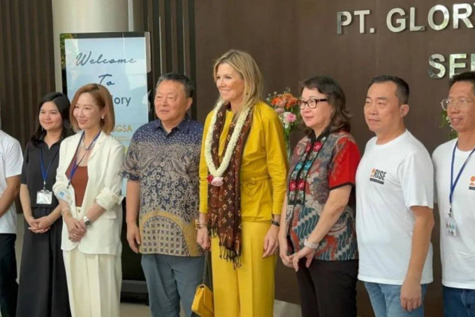Ratu Belanda Maxima berkunjung ke pabrik garmen Sragen