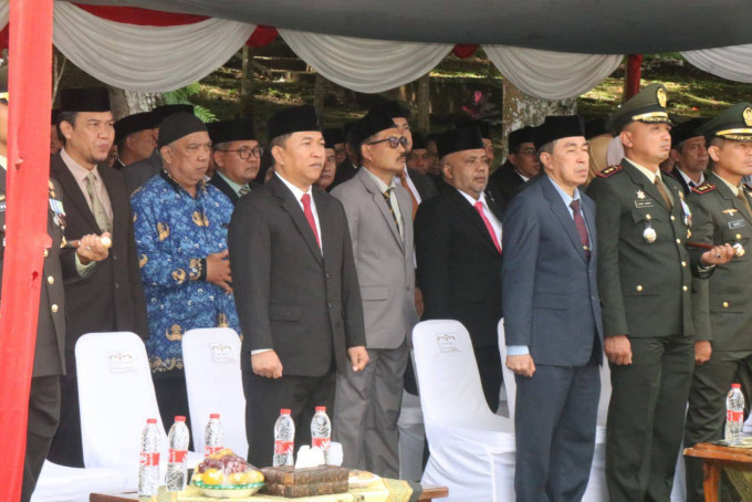 Plt. Dinas Perikanan Kabupaten Sukabumi Hadiri Upacara Hari Pahlawan di Palagan Bojongkokosan