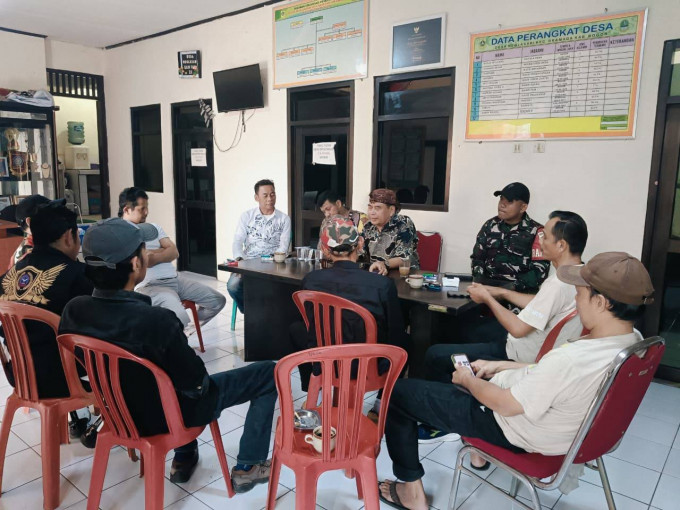 Bhabinkamtibmas Wilayah Hukum Polsek Dramaga Beri Himbauan Ajak Jaga Kondusifitas Cegah Gangguan Kamtibmas