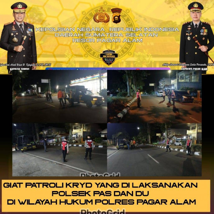 Wujudkan di akhir pekan aman, Polres Pagar Alam gelar razia skala besar 