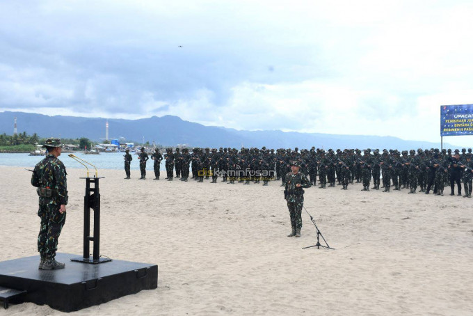 Wakil Bupati Sukabumi Hadiri Penutupan Pembinaan Juang dan Tradisi Pelopor Resimen II Pasukan Pelopor di Pantai Pondok Dewata