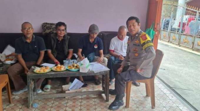 Bhabinkamtibmas Wilayah Hukum Polsek Dramaga, Beri Himbauan Ajak Jaga Kondusifitas Cegah Gangguan Kamtibmas