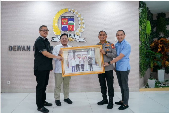 Pimpinan DPRD Kota Bogor Terima Kunjungan Pamit Kapolresta Bogor Kota