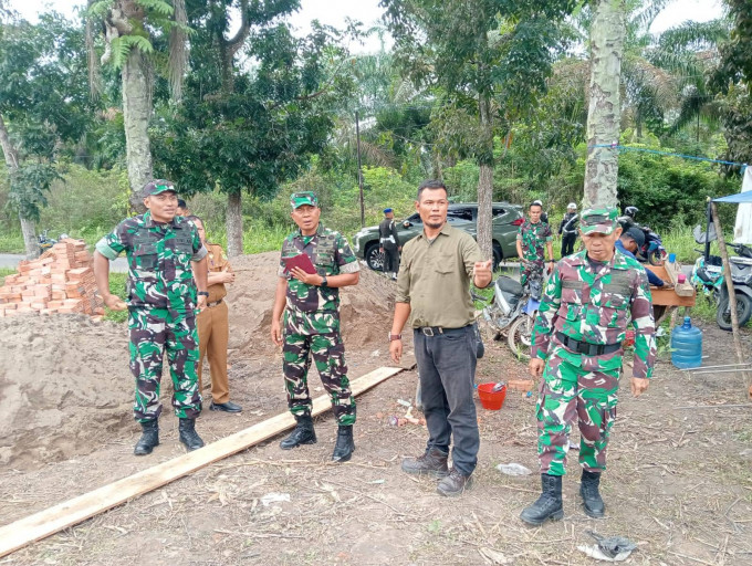 Pastikan Program Sesuai Rencana, Kasdam II/Sriwijaya Tinjau Pembangunan KDKMP di Wilayah Kodim 0401/Muba