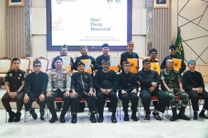 Ketua DPRD Kabupaten Sukabumi Budi Azhar Mutawali Hadiri Peringatan Hari Desa Nasional 2026